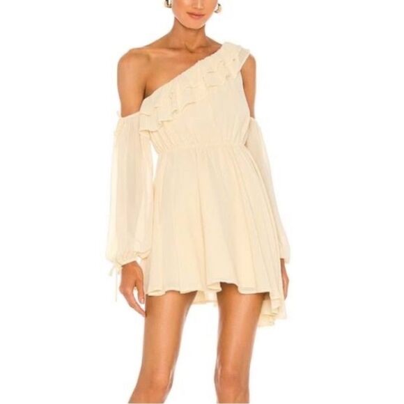 Michael Costello x Revolve Everett Mini Yellow Dress Size M - Picture 6 of 10